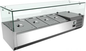 Lauapealne vitriin  1/3GN või 1/4GN mõõdus