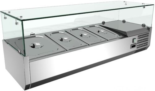 Lauapealne vitriin  1/3GN või 1/4GN mõõdus